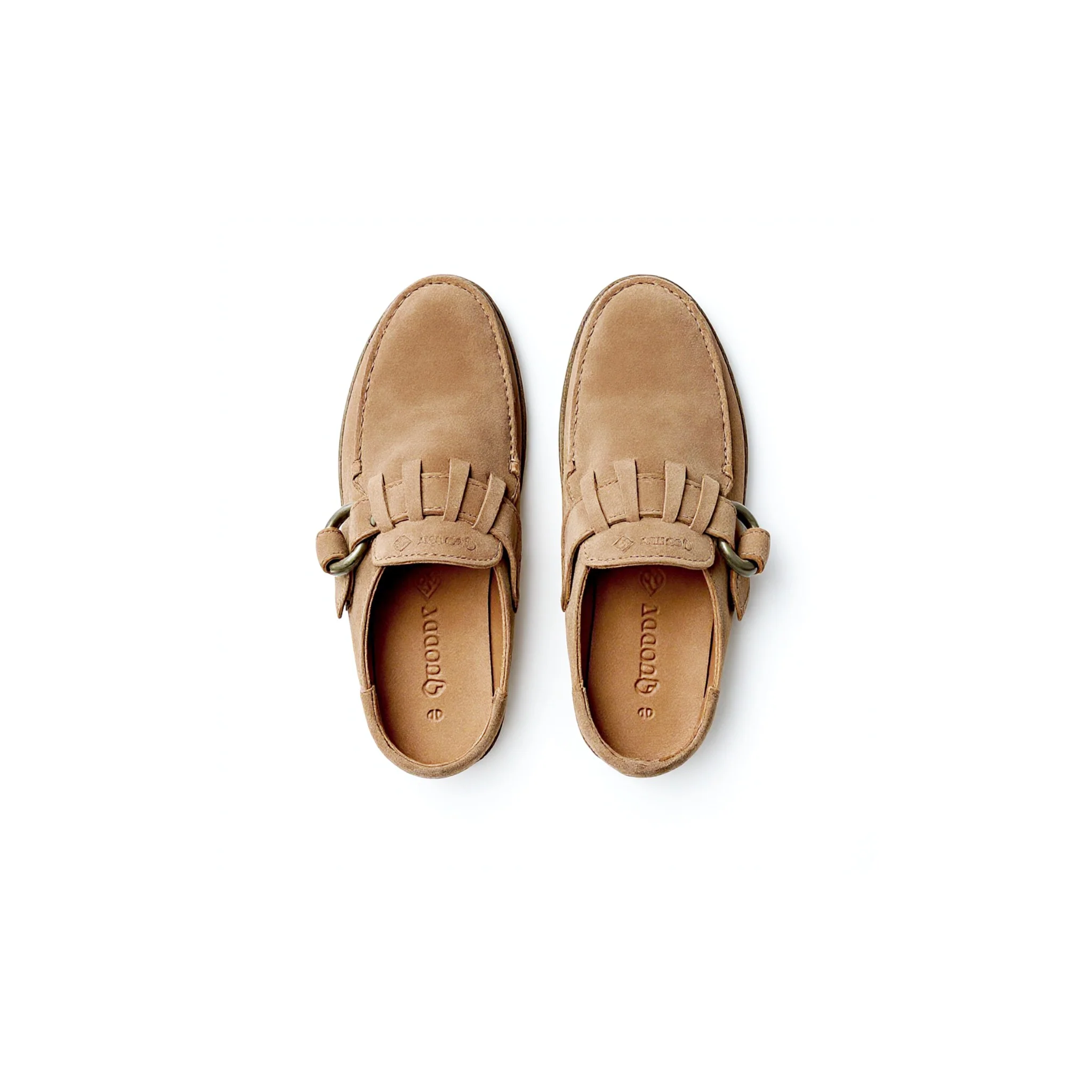 In Stock Men’s Ring Mule: Mushroom Suede - Image 5