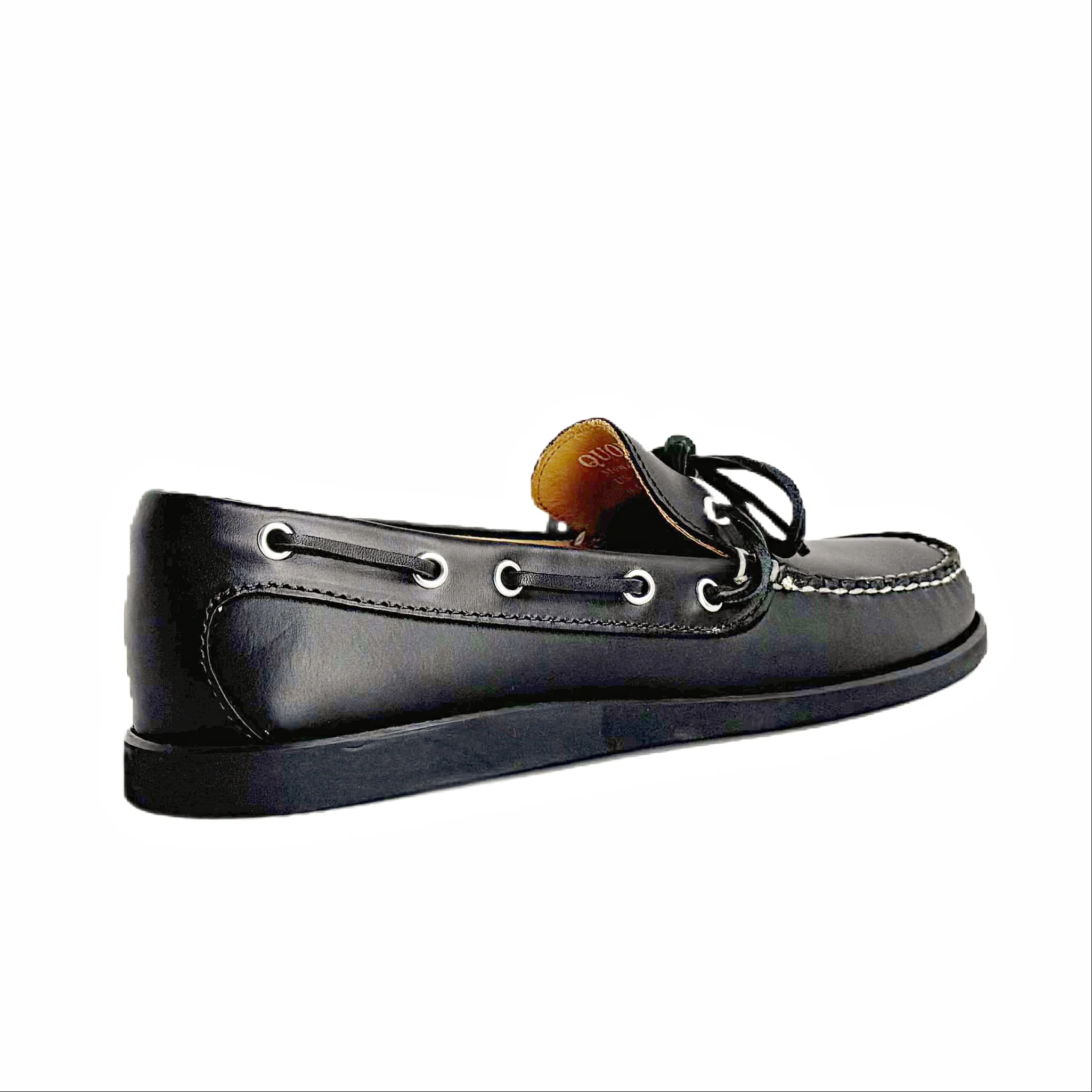 In Stock Men’s Canoe Shoe: Black - Image 3