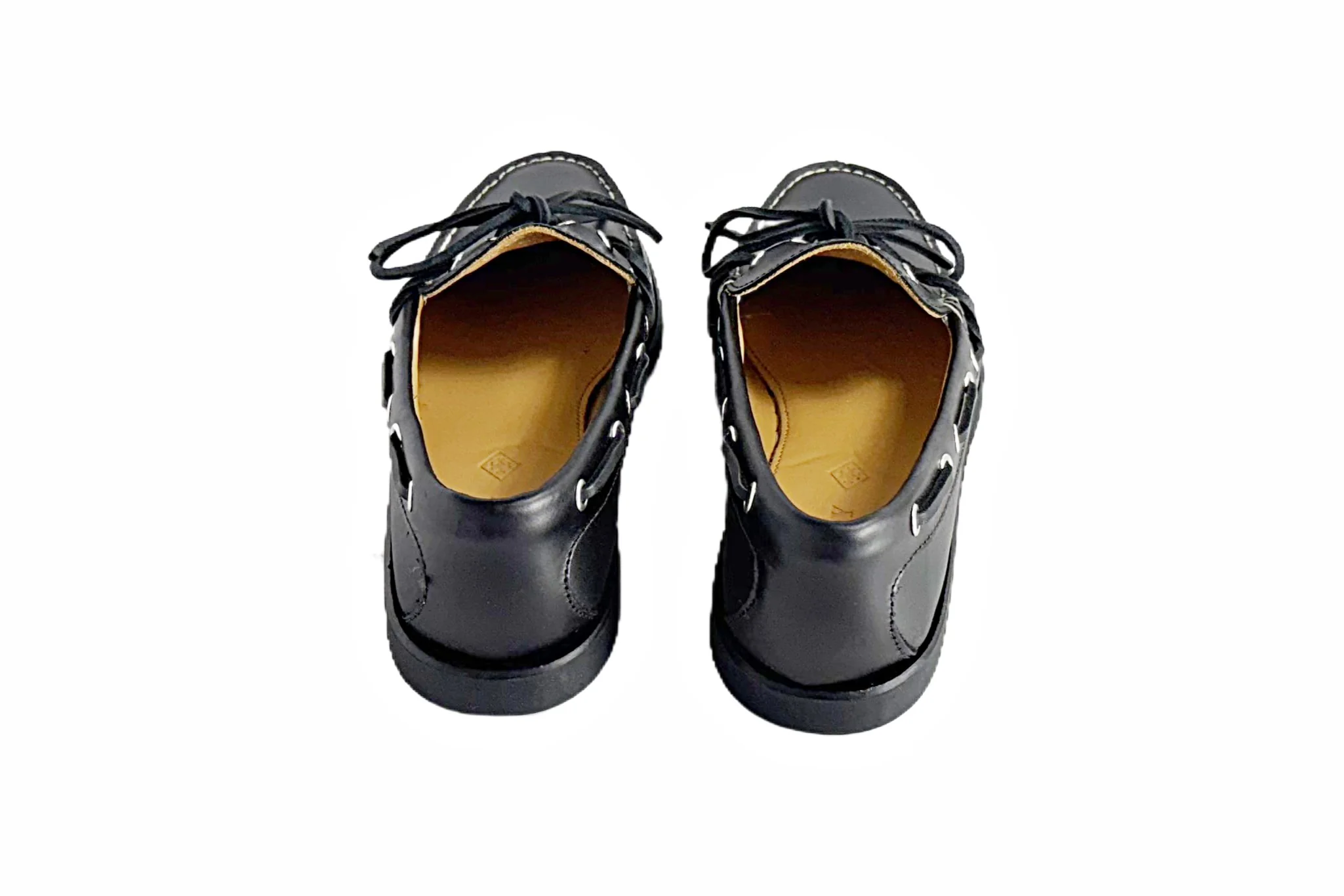 In Stock Men’s Canoe Shoe: Black - Image 6