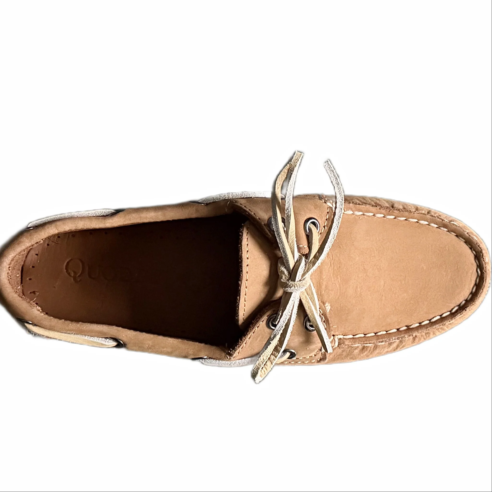 In Stock Women's Calais Boat Shoe: Tan - Image 4