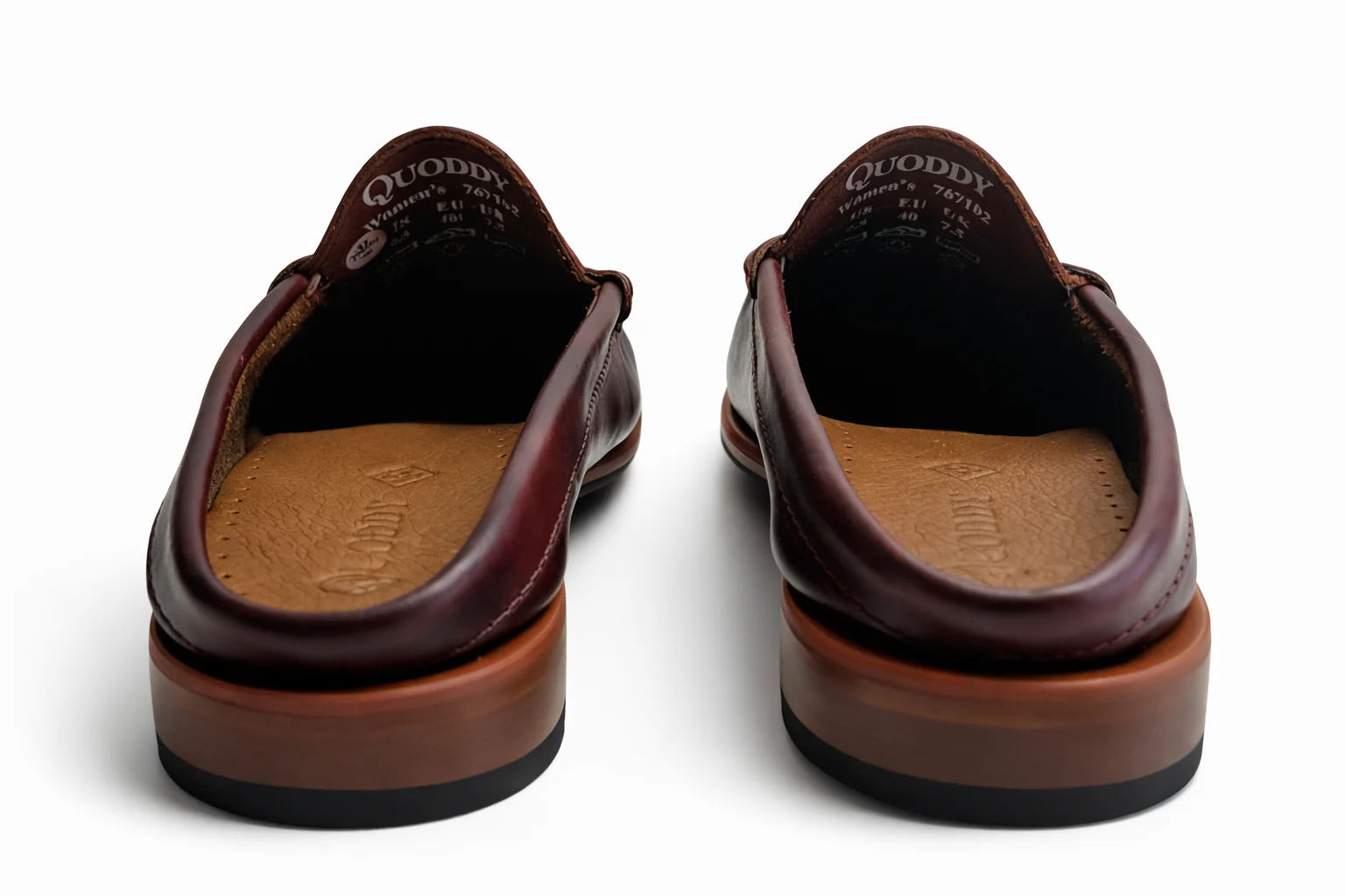 In Stock Women's Penny Mule: Burgundy - Image 4