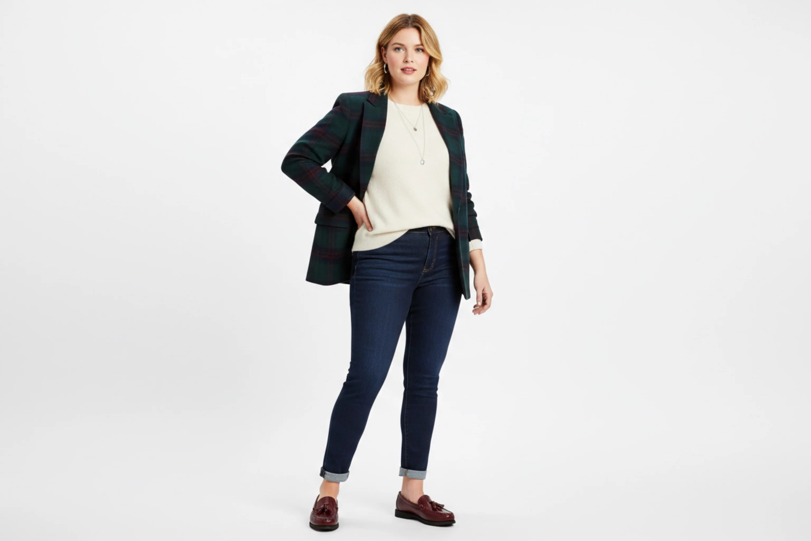 In Stock Women's Windham Tassel Slip On: Burgundy - Image 3