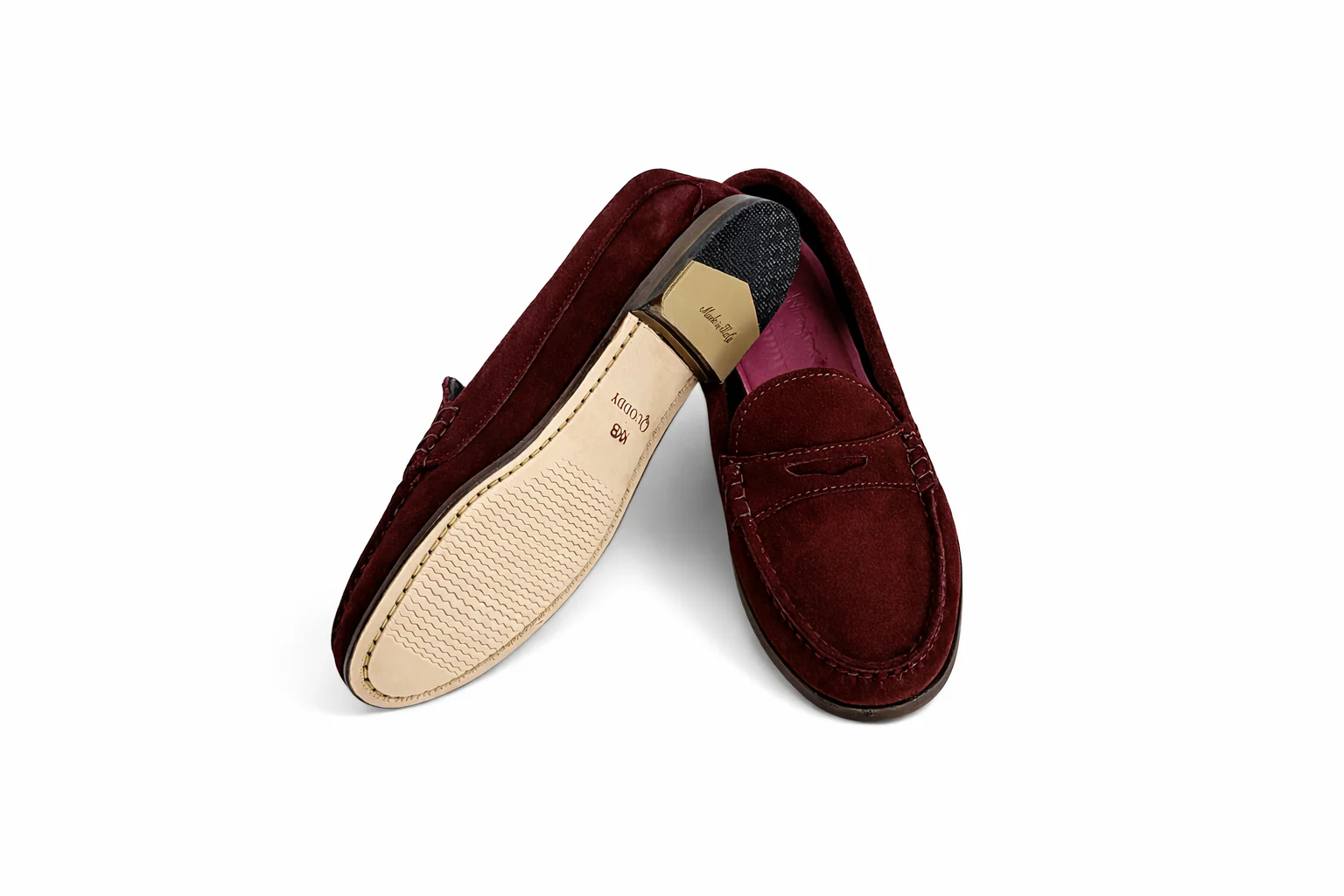 KKB Penny Loafer: Burgundy Suede - Image 6