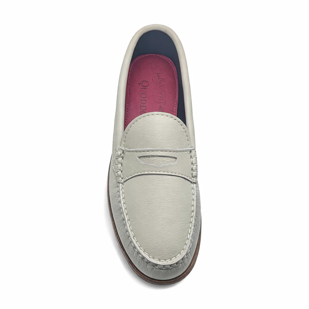 KKB Penny Loafer: Winter White Leather - Image 4