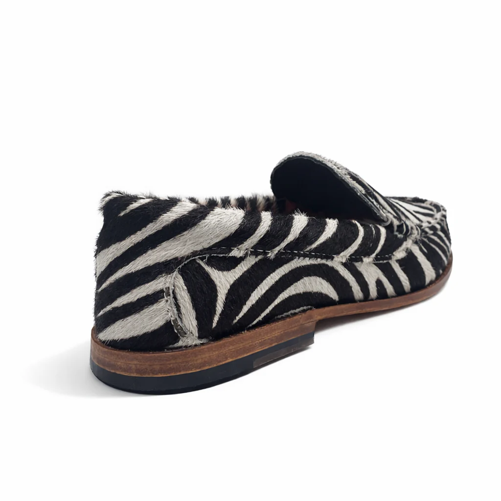 KKB Penny Loafer:  Zebra Print - Image 5