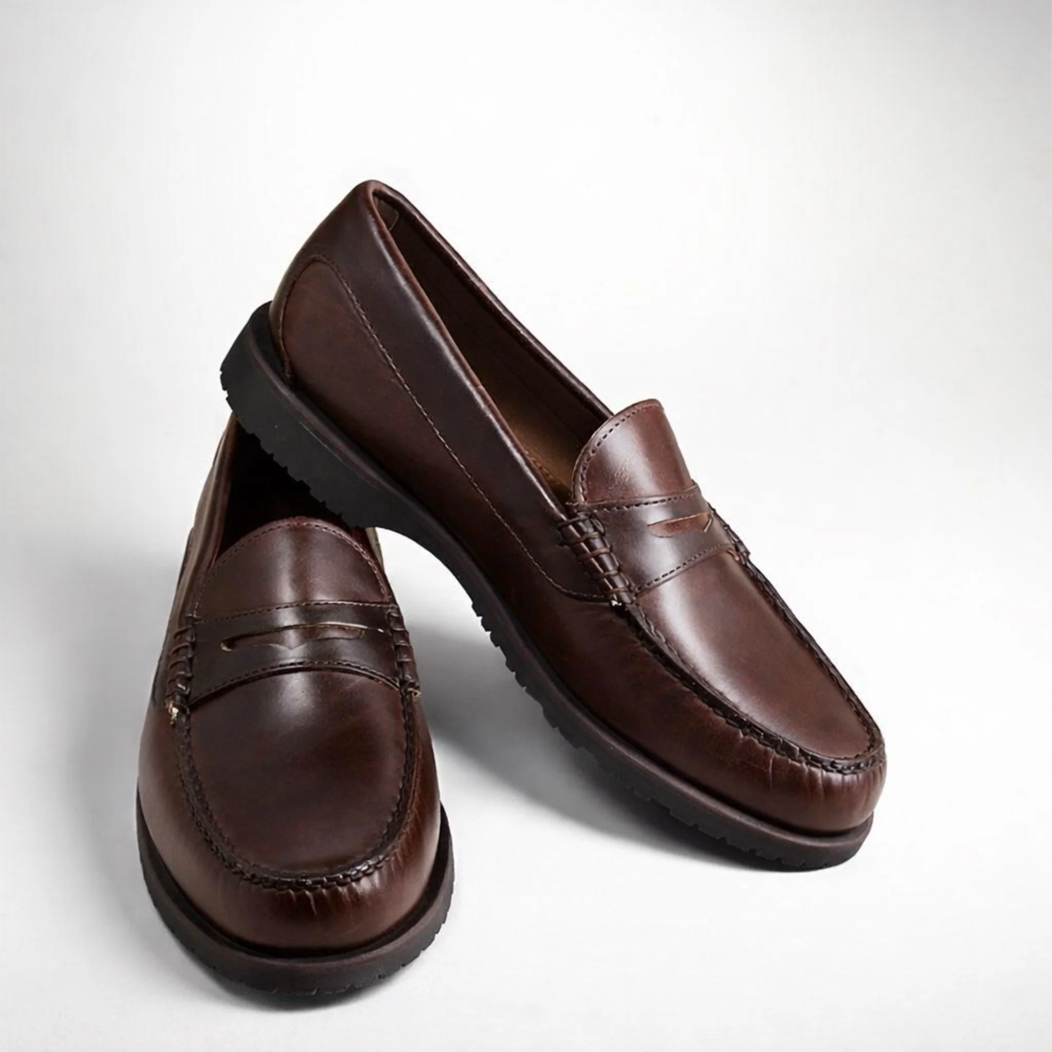 In Stock Men's Rover Penny: Brown - Image 3