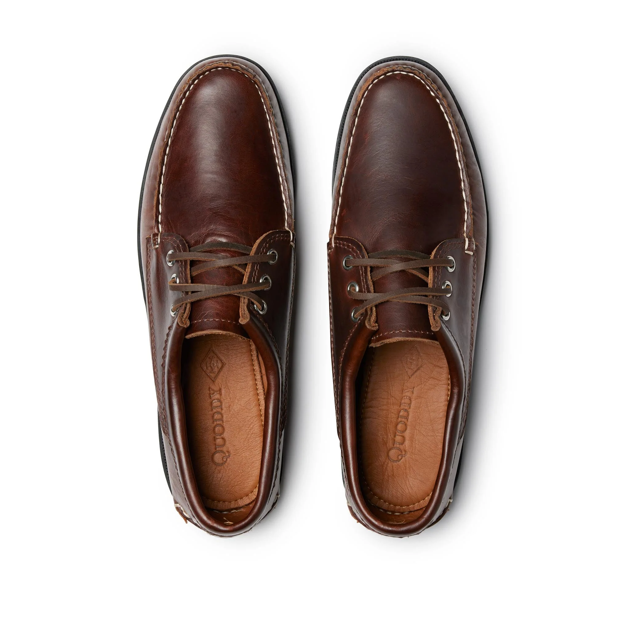 In Stock Men’s Blucher Shoe: Brown - Image 3