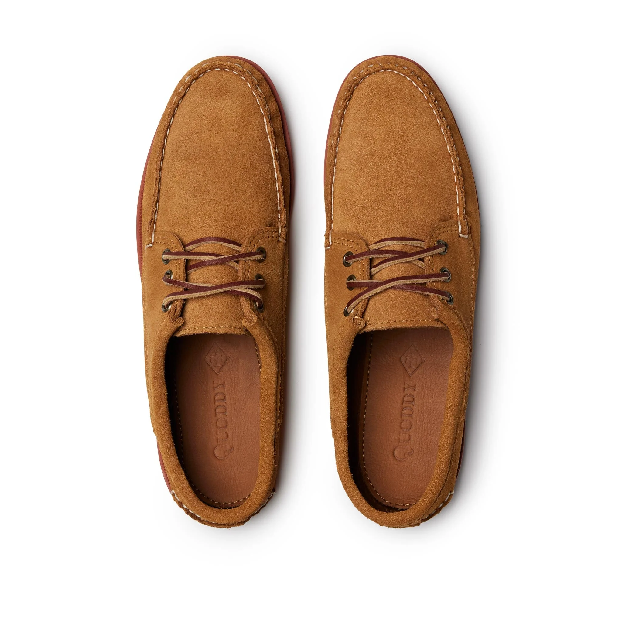 In Stock Men’s Blucher Shoe: Toast Suede - Image 3