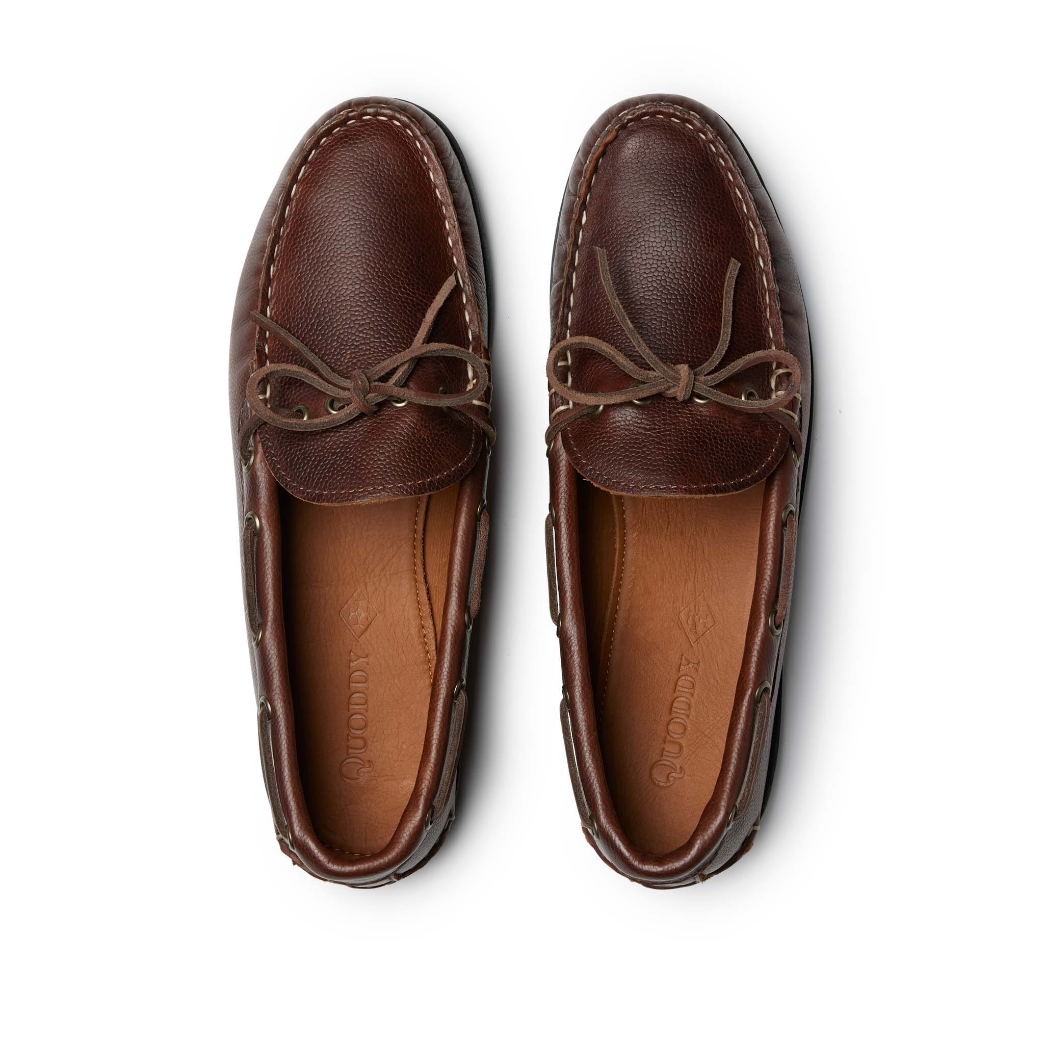 In Stock Men’s Canoe Shoe: Brown Pebble - Image 3