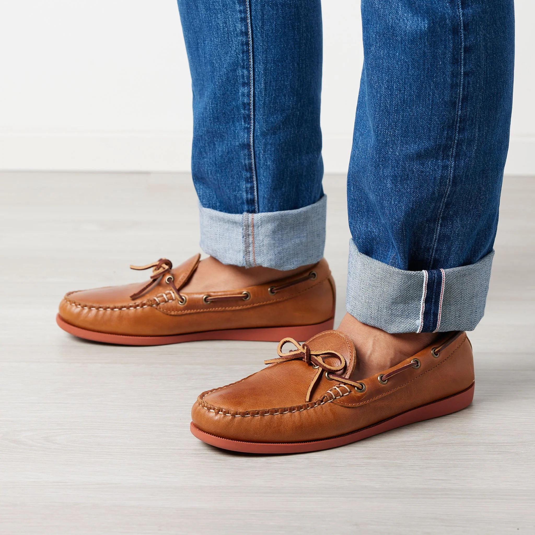 In Stock Men’s Canoe Shoe: Whiskey - Image 5