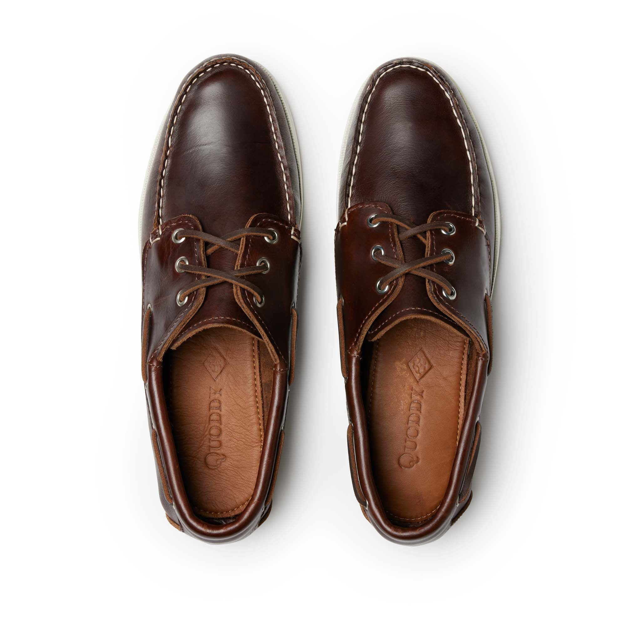 In Stock Men’s Quoddy Head Boat Shoe: Brown - Image 5