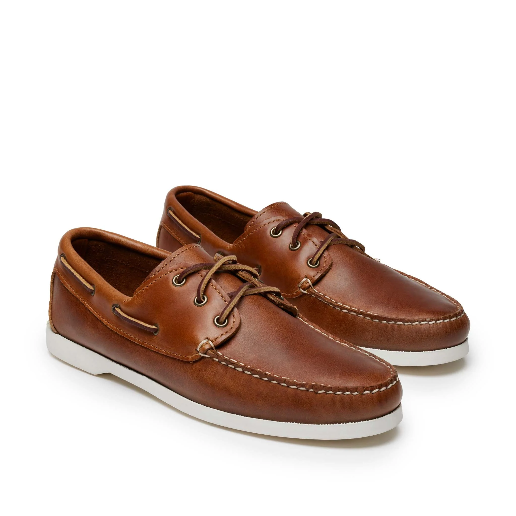 In Stock Men’s Quoddy Head Boat Shoe: Whiskey - Image 3