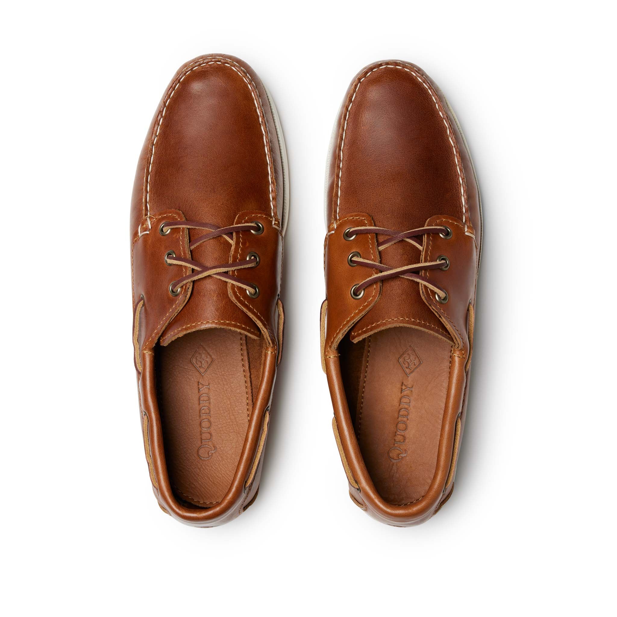 In Stock Men’s Quoddy Head Boat Shoe: Whiskey - Image 5