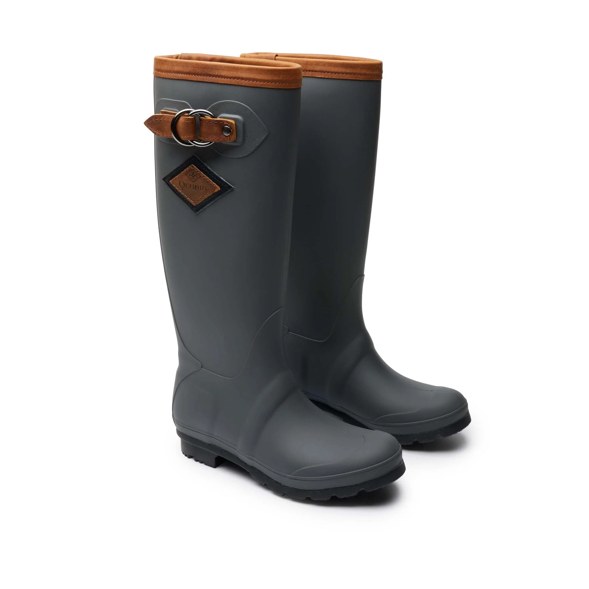 Women’s High-Tide Rain Boot: Grey Brown - Image 3
