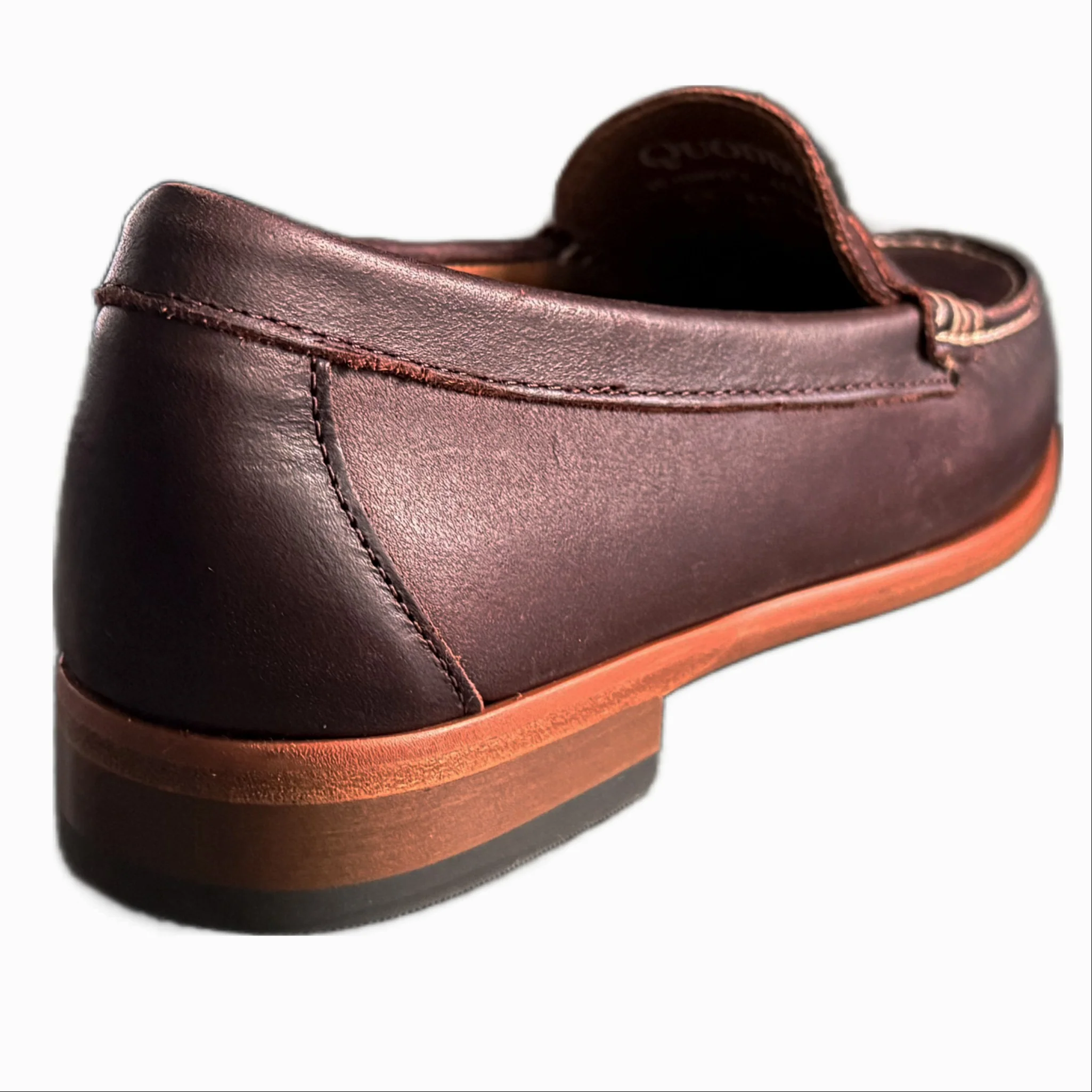 In Stock Women's Penny Loafer Leather: Brown - Image 3